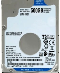 Western Digital 500GB HDD Blue - 2.5 Inch Hard Drive