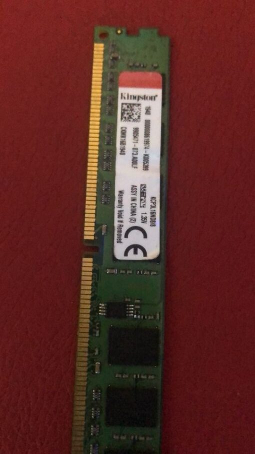 KINGSTON 8GB DDR3 1600MHZ DESKTOP RAM CARD ( Refurbished )