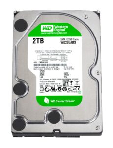 WD Green 2 TB Desktop Hard Drive: 3.5 Inch, SATA III, 64 MB Cache SATA-6.0Gbps