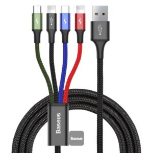 Fast Multi Charging Cable,4 in 1 USB Cable Universal Charging Cord for Samsung/LG/Tablets and More