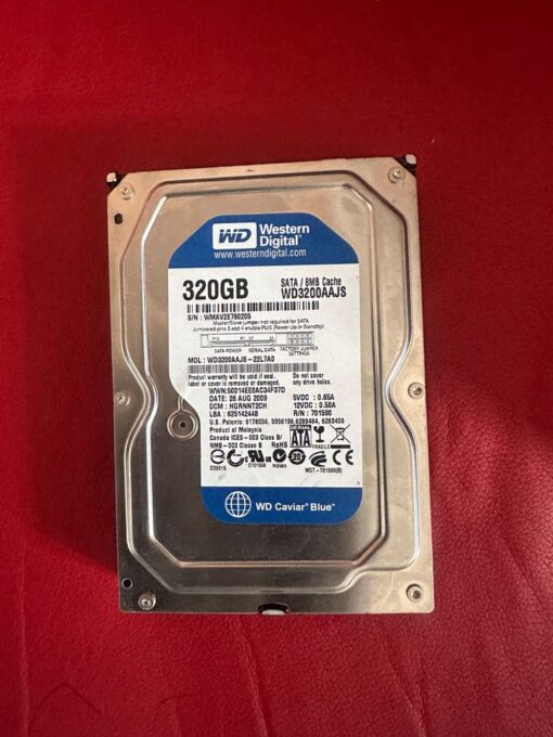 WD Blue 320GB Desktop Hard Disk Drive - 7200 RPM SATA 6 Gb/s 16MB Cache 3.5 Inch