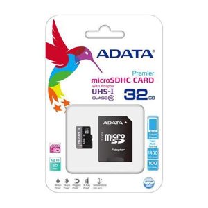 32GB Adata Turbo MicroSDHC UHS-1 CL10 Memory Card w/ SD Adapter