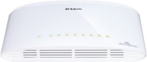 D-Link Ethernet Switch, 8-Port Gigabit Plug n Play Compact Design Fanless Desktop (DGS-1008G)