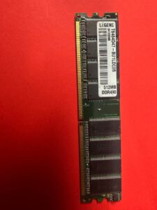 512MB LEGEND DDR1 L6464D37-BU1HDC9B - 184PIN 16CHIP CL3 PC3200 DDR 400MHZ DESKTOP MEMORY