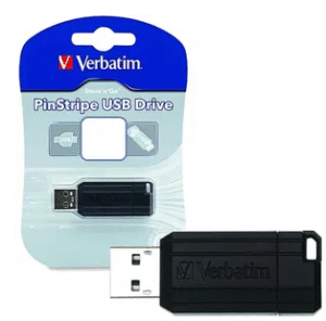 Verbatim PinStrip 16GB Black USB 2.0 Type-A USB Flash Drive 49063