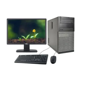 Dell OptiPlex 3010 Tower PC i3-3240 3.0GHz 8GB RAM 500GB HDD Windows 10 Pro Full Set with Monitor Keyboard Mouse