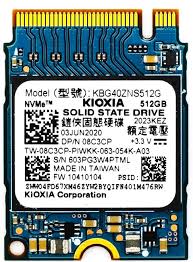 KIOXIA Internal SSD, 512GB PCIe Gen 3 x 4 NVMe Solid State Drive, M.2 2230
