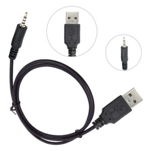 3.5mm Male AUX Audio Jack To USB 2.0 Male Charge Cable Adapter