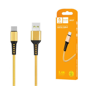 USB cable Denmen D02T TYPE-C Data Cable (1m, 2.4A) color: black