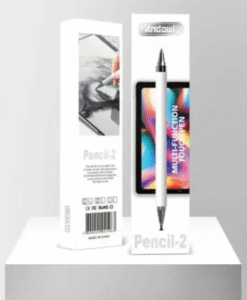 Andowl Q-Pencil 2 White Round  (Set of 1, White)