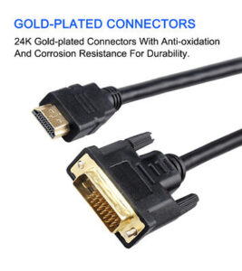 HDMI to DVI Cable 3M DVI-D 25 Pin (24+1pin) Dual Link HDMI PC Monitor TV