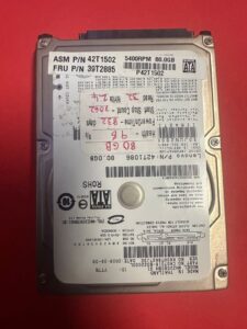 MHZ2080BH G2, PN CA07018-B46200C5, Fujitsu 80GB SATA 2.5 Hard Drive