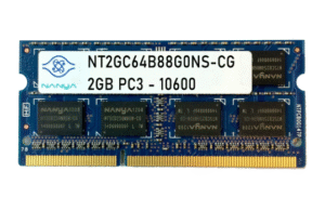 Nanya 2GB RAM laptop SODIMM NT2GC64B8HC0NS-CG PC3-10600S 1333MHz DDR3 CL9
