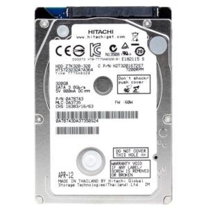 Hitachi Travelstar 320GB 7200 RPM 16MB Cache SATA 3.0Gb/s 2.5" Internal HDD