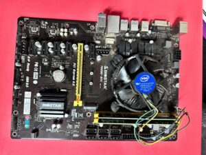 Biostar Motherboard TB250-BTC PRO Core with core i5-7500 7th gen + 8GB DDR4 LGA1151 Intel