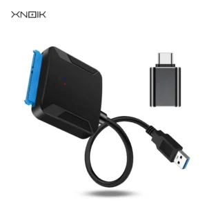 XNOIK Hard Drive USB3.0 Adapter Converter Cable 6.35/8.89 cm Ssd/HDD Adapter Quick Easy Data Transfer