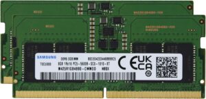 Samsung 8GB DDR5 5600MHz PC5-44800 CL46 SODIMM 1Rx16 Single Rank 1.1V 262-Pin Laptop RAM Memory