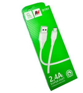 VDENMENV USB Data Cable For USB -C type 2.4A Mobile Phone Fast Charging Cable D79T Nylon High Quality