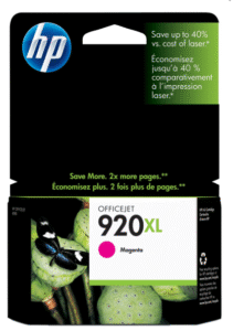 Original HP 920XL Magenta High Yield Printer Ink Cartridge Original CD975A Single-pack