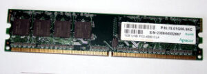 Apacer 1 GB DDR2-RAM PC2-6400U non-ECC Desktop-Memory