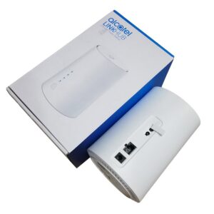 Alcatel HH71V1 Linkhub 4G LTE Cat 7 Dual Band Gigabit WiFi Router 802.11ac up to 1167Mbps, Sim card unlocked, TS9 External Antenna Port, RJ11, RJ45 Home Phone Port, Support Volte, APP for Andriod & IOS - White