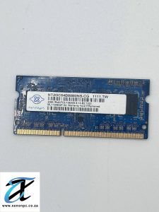 Nanya 2GB DDR3 1333MHz PC3-10600S Laptop RAM 204-Pin SO-DIMM NT2GC64B88B0NS-CG