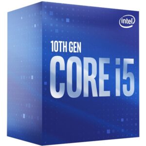 Intel 10th Gen Core i5-10400 Comet Lake up to 4.30GHz 12MB Cache LGA 1200 65W Desktop Processor / Intel Optane Memory Support / Enhanced Intel SpeedStep Technology / Intel Virtualization Technology (VT-x) / Intel® UHD Graphics 630 / Require 400 Series Chipset Motherboard (Z490,B460,H470, H410)