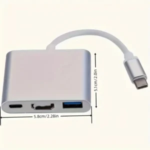 4K USB-C to HDTV Adapter, 4K 30Hz High-Speed USB C to HDTV Connection Cable, 30Hz High-Speed Data Transfer