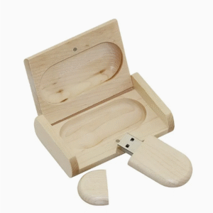 Wooden USB Drive + High-end Wooden Gift Box 100GB Portable Disc Gift Box