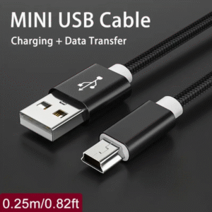 Mini USB Cable Mini USB to USB Fast Data Charger Cable for Hard Disk Driving Recorder MP3 MP4 Player Car DVR GPS Digital Camera HDD Mini USB Charging Data Cord for Mobile Phone and More Mini Port Devices