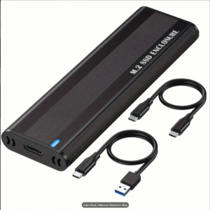M.2 NVMe SSD Enclosure, USB 3.1 Gen 2 (10 Gbps) to NVMe PCI-E M.2 SSD Case Support UASP for NVMe SSD Size 2242/2260/2280
