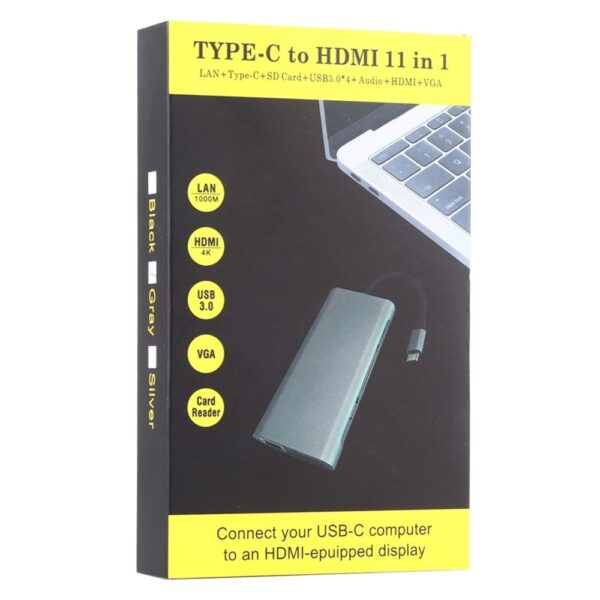 hub-11-en-1-vga-port-lan-4-x-usb-30-carte-sd-tf-hdmi-port-audio-adaptateur-usb-c-type-c-femelle-vers hub-11-en-1-vga-port-lan-4-x-usb-30-carte-sd-tf-hdmi-port-audio-adaptateur-usb-c-type-c-femelle-vers