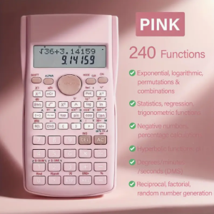 Professional Scientific Calculator with 240 Functions & Large 2-Line Display