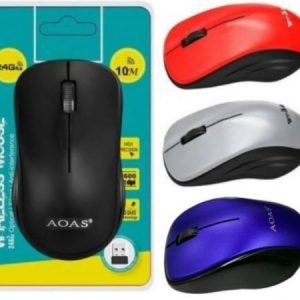 AOAS Wireless Mouse. 2.4GHz. Available in black color