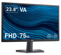 Dell 24 Monitor - SE2422H 24 5ms (gtg), VA (Vertical Alignment), Full HD (1920 x 1080), 60 Hz (VGA) / 75 Hz (HDMI), Monitor Connectivity: VGA, HDMI 1.4, AMD FreeSync / SE2422H