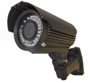 KGuard VW123DPK Motion Auto Tracking Intelligent Security Camera - MP CMOS Sensor, 1000TVL, Vari Focal Viewing Angle 25-80 Degrees, 2.8~12mm Optical Zoom, Weather-proof Metal Casing – Black