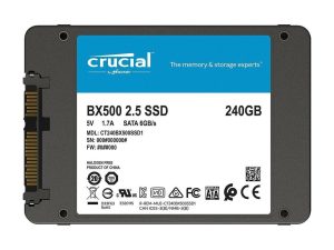 Crucial CT240BX500SSD1 BX500 240GB 2.5" SATA 6Gb/s Solid State Drive