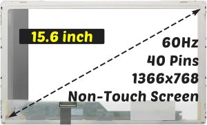 LTN156AT27-W01 LCD Screen 1366x768 15.6 inch 40 Pins 60Hz LED Digitizer Panel