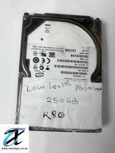 Low performance Toshiba 250GB 2.5" SATA Internal Laptop Hard Drive (5400RPM, Reliable Storage)