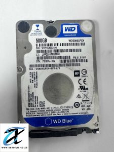WD Blue 500GB 2.5" SATA Internal Laptop Hard Drive (5400RPM, Reliable Storage)