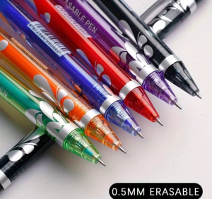 Erasable Ballpoint Color Pen Set & Added Black Pen