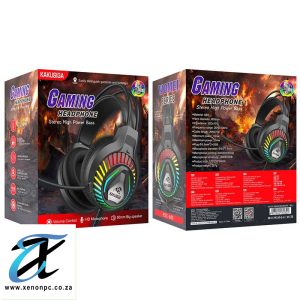 KAKUSIGA Gaming LED Light Professional Microphone Headset Stereo Game Headphone Headset for PS4, Xbox, PC