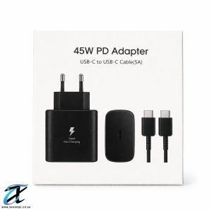 45W USB-C PD Fast Charger Adapter + USB-C to USB-C Cable (5A) | Super Fast Charging Wall Charger for Samsung, Android & USB-C Devices