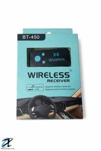 X6 Wireless Bluetooth Receiver BT-450 – AUX Handsfree Car Audio Adapter with Mic for Music & Calls