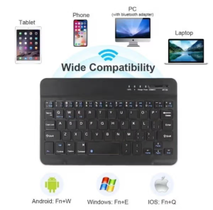 TCL Keyboard Case TAB 10s-Suitable and Stable Kickstand-Detachable Wireless Type Cover-Pogo Pin Connect, No Need External Power-Android Keyboard