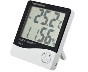 Digital Thermometer with LCD Alarm Clock - Ideal for Monitoring Indoor and Outdoor Temperatures
