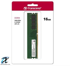 Transcend 16GB DDR4 2666MHz Desktop RAM U-DIMM | High Performance PC Memory | 2Rx8