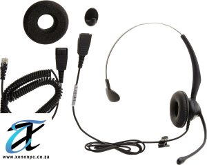 Yealink YHS33 Wideband RJ9 Mono Headset for VoIP IP Phones – Noise Cancelling Business Call Center Headset