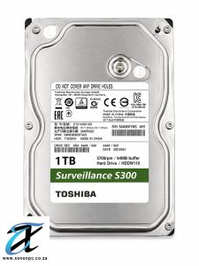 Toshiba S300 1TB Surveillance HDD 3.5" SATA Hard Drive 5700RPM 64MB Cache DT01ABA100