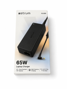 Astrum CL320 65W Laptop Charger for Acer | 19V 3.42A Power Adapter with 5.5 x 1.7mm Connector